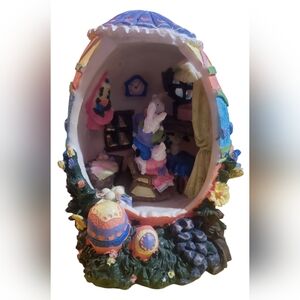 Vintage Resin Easter Egg Home Figurine